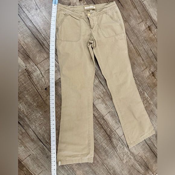 Vintage Abercrombie & Fitch Women’s Khaki Cotton Pants Size M - Picture 3 of 10